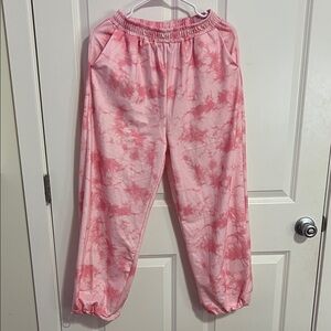 Pink Tie-Dye Women's Jogger Pants
